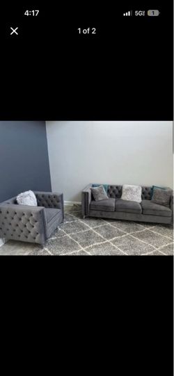 Suede couches