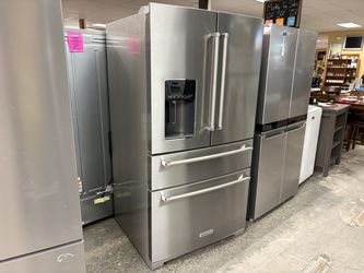 NEW! KITCHENAID French Door Fresh Flow Fridge/ Freezer w/ Water Dispenser Model #KRMF536RPS01