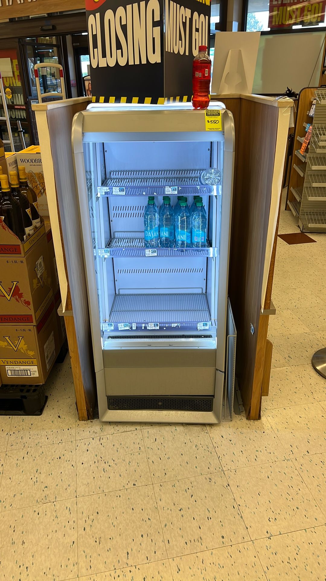 Retail beverage cooler.