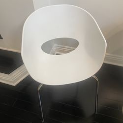 Italian White Armchairs / Chairs  x 2