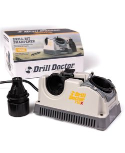 Drill Doctor DD750X Electric Drill Bit Sharpener, 3/32-3/4" High-Speed, Portable - Steel, Masonry, Carbide, Cobalt, Tin-Coated Bits, Adjustable Angles