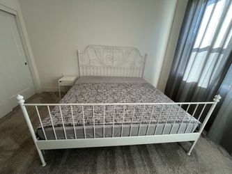 IKEA King Size Bed Frame and Mattress