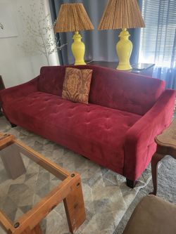 Red couch for sale
