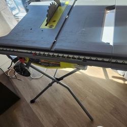 Ryobi Portable Table Saw With Wheels