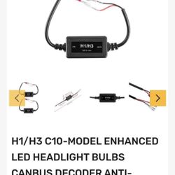 H1/H3 C10-Model led Headlight Canbus Decoder Kit 2pc
