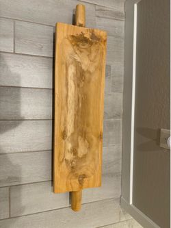 Wooden table decor.