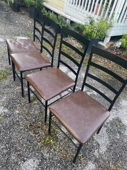 4 chairs for $25 , sillas
