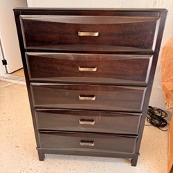 Ashley Furniture Dark Brown 5 Drawer Dresser