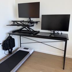 63” Black Desk