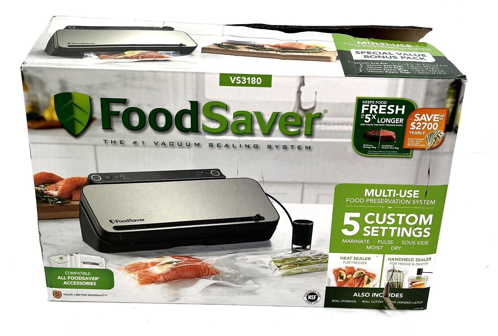 Food Saver Vs3180 multi-use Vacuum Sealing And Food preservation System