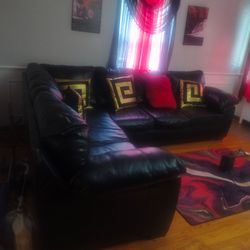 leather couch sectional