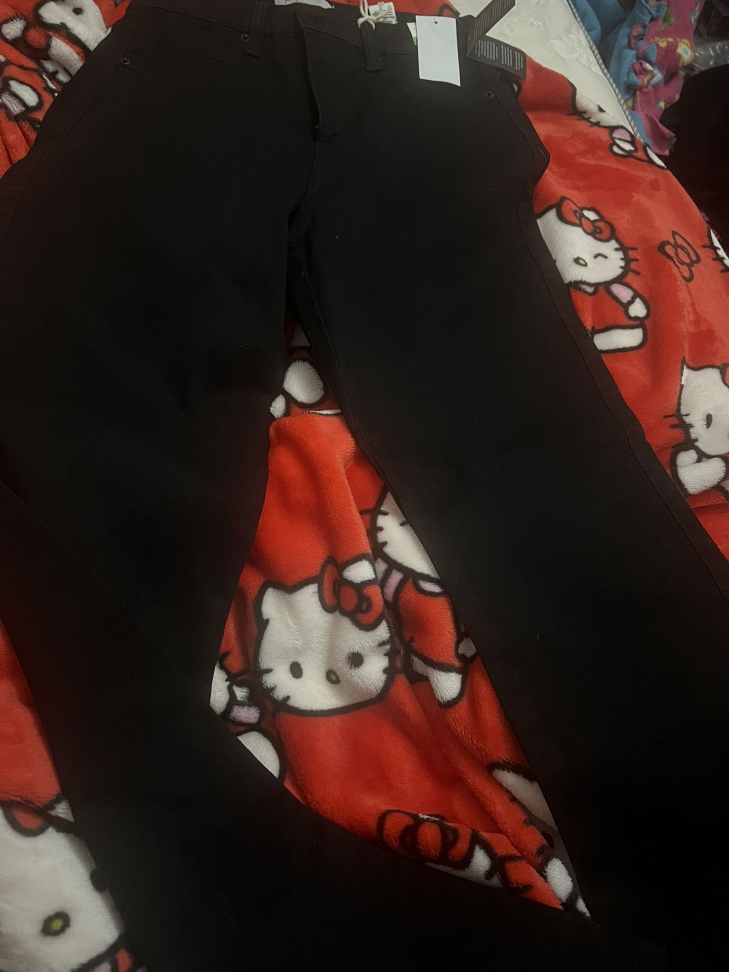 Women’s Regeneration By Celebrity Pink High-Rise Curvy Conscious Black Pants Size 7