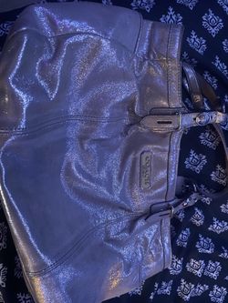 COACH SILVER/SHIMMER BAG / PURSE