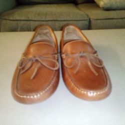 JOHNSTON & MURPHY  Moccasins Brown Size 8  1/2