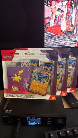 Pokémon 30th celebration tech sticker collection