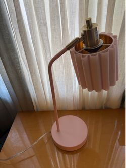 Pink table modern lamp new