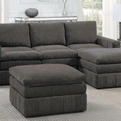 Sectional Sofa + Ottoman