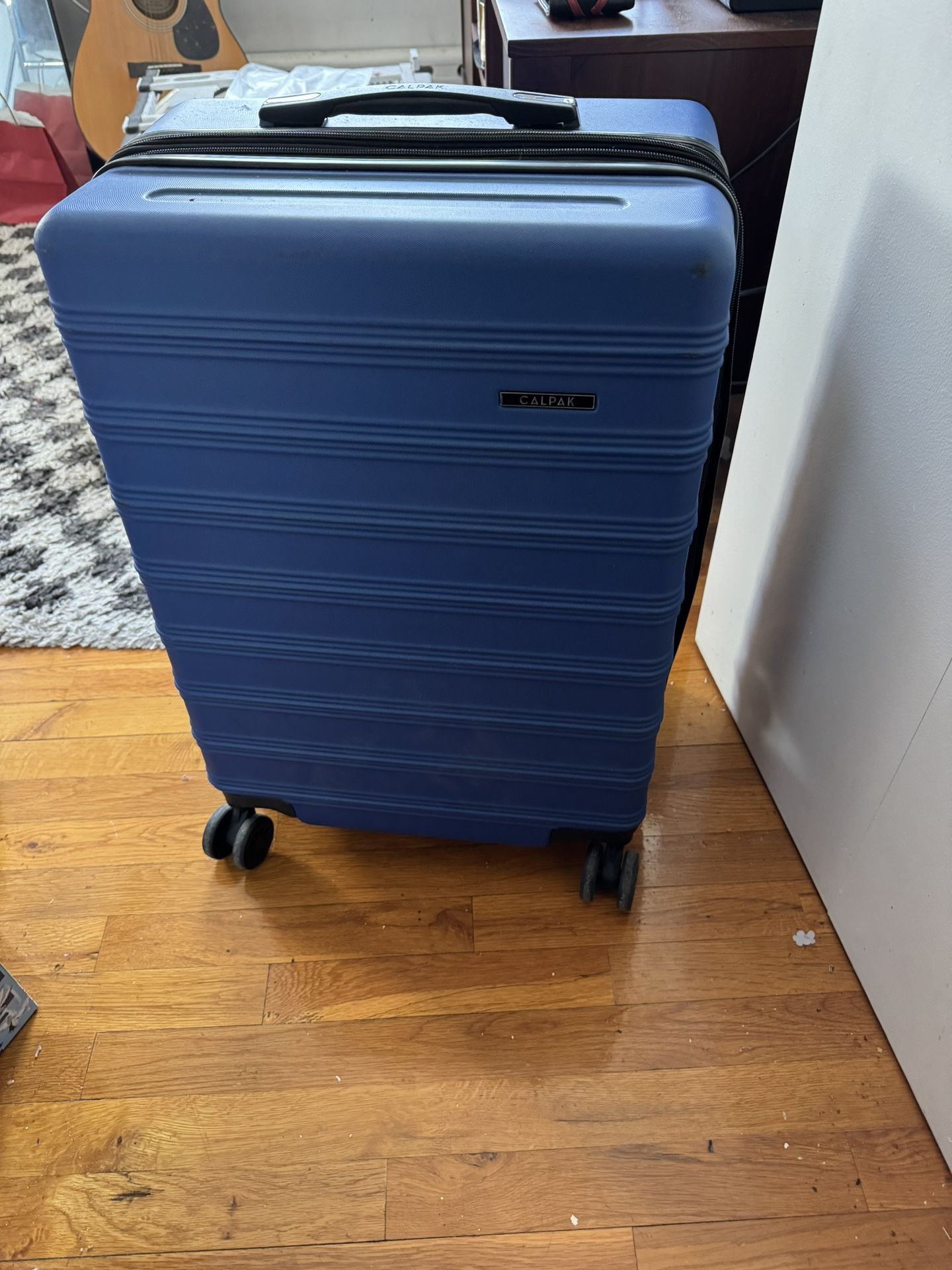 Calpak Blue Checked Luggage 24.5 inches