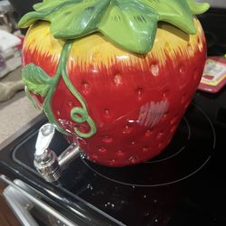 Strawberry Drink Container 