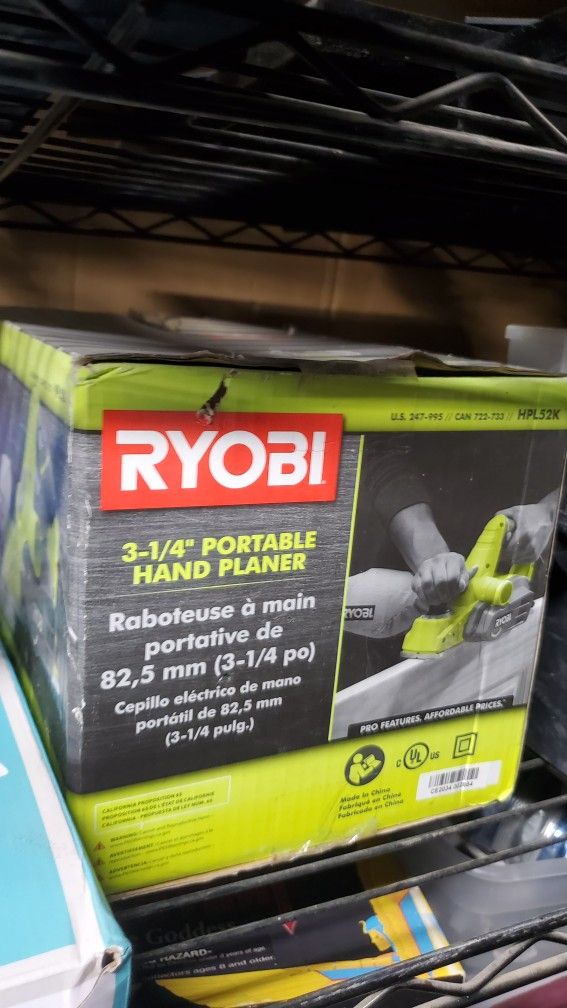 Ryobi Portable Hand Planer New