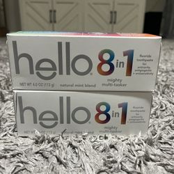 Hello 8 In 1 Toothpaste 4.0 Oz $4.50 Each