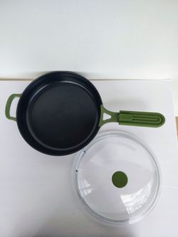 Our Place Iron Always Pan 10-inch 8-in-1 Multifunctional Cookware  Green