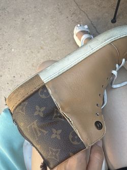 Louis Vuitton damaged sneakers