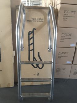 Stainless 2" steel pool ladder $150