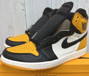 Jordan 1 High Retro Yellow Toe Taxi Size 14