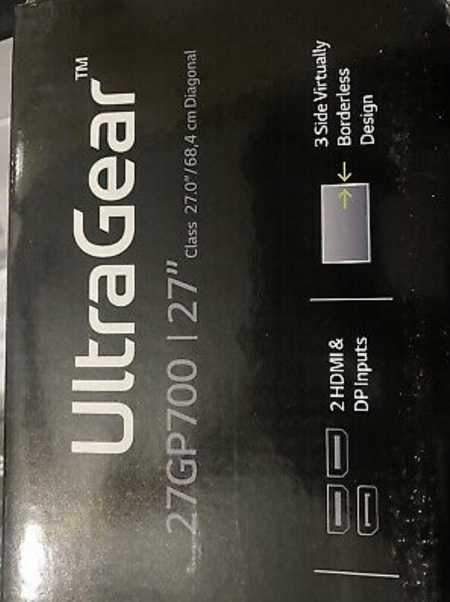 LG UltraGear 27GP700-B 27 inch FHD Monitor - Black