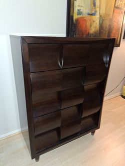 High Boy Dresser "Return Gold International Co" Drawer Chest Extremely RARE