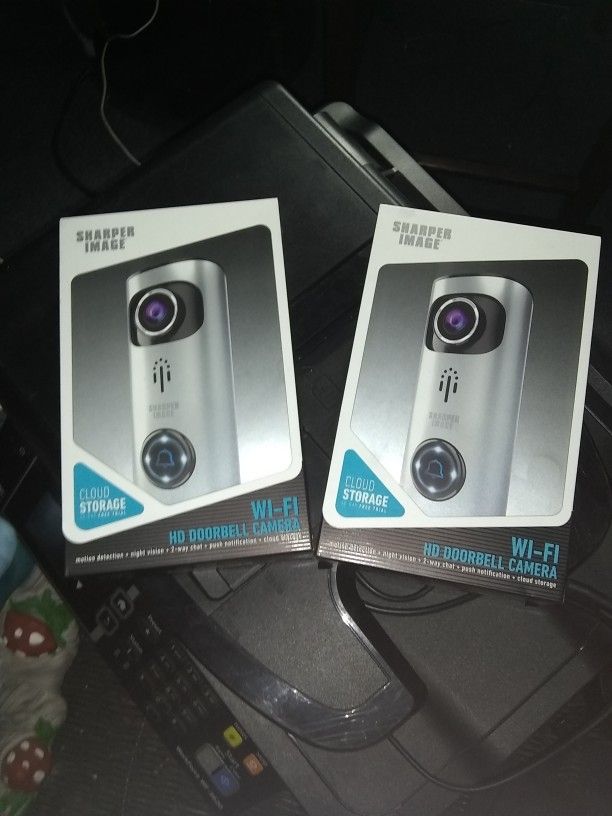 Sharper Image HD WiFi Night Vision Motion Detected Doorbell OR Security Camera