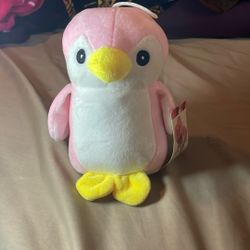 Pink Penguin Plushie 