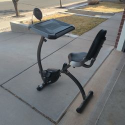 Digital Exercise Bike With Laptop Desk