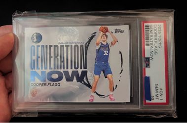 2025-26 Topps Cooper Flagg  Generation Now #GN-1 RC card Spurs PSA 10
