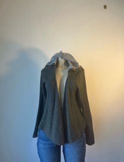 New Grey Volcom Cardigan Hoodie