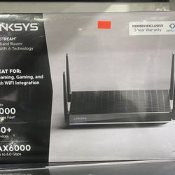 LINKSYS MAX-STREAM® Dual-Band Router New WiFi 6 Technology $149.99