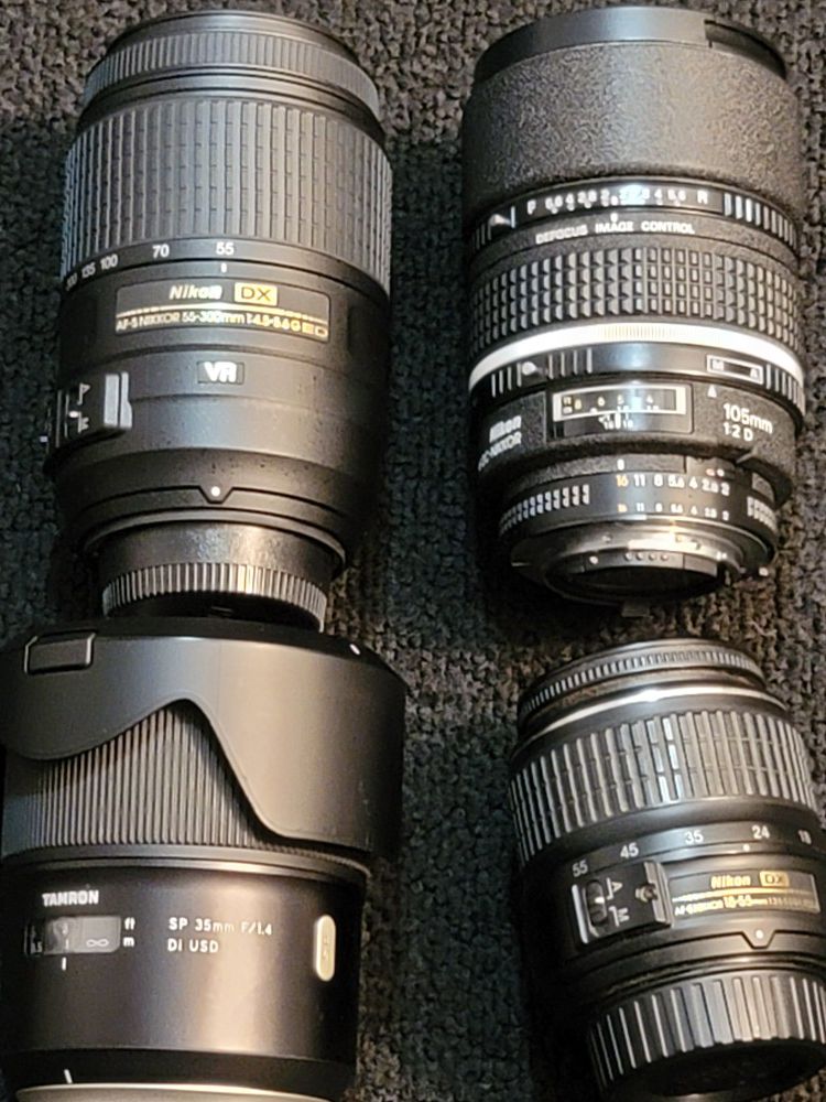 Multiple camera lenses(4)