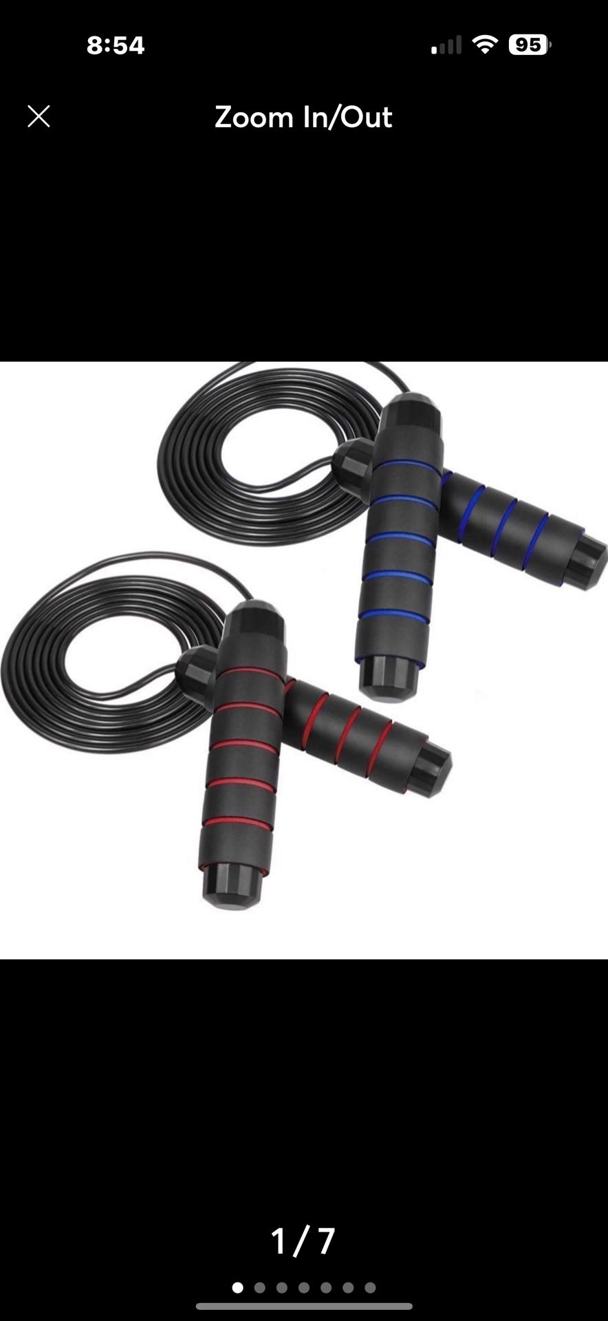 Jumping Rope with Memory Foam Handles for Speed Training, Endurance Training and Fitness Gym, Adjustable Jumping Ropes for Men