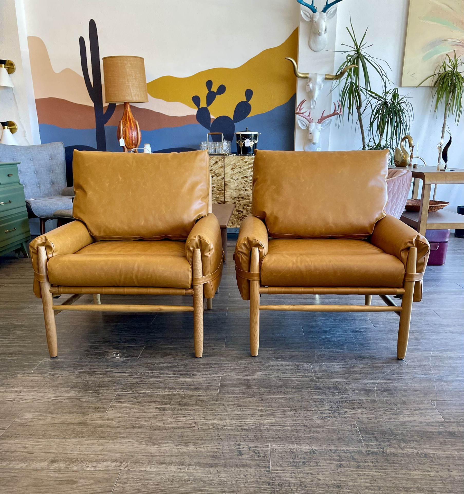 New Camel Armchairs 