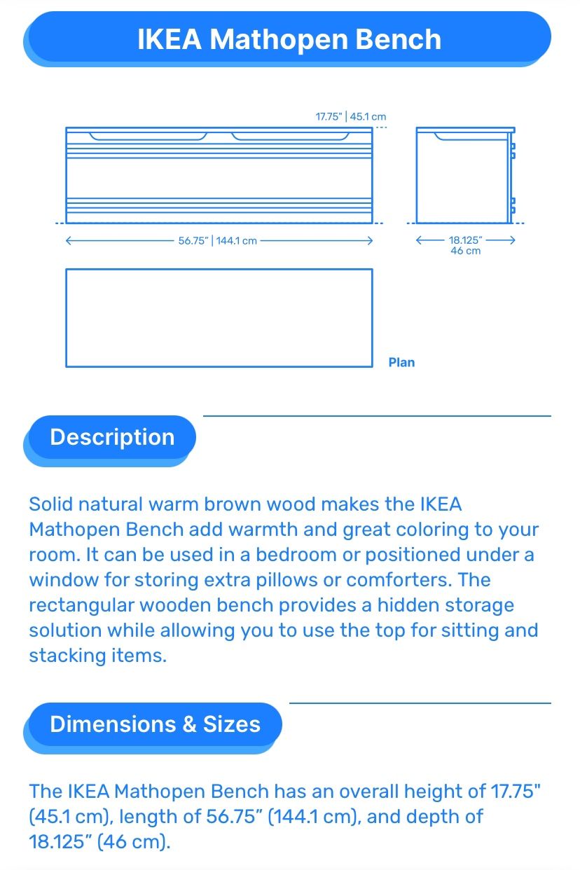 Mathopen bench ikea discount