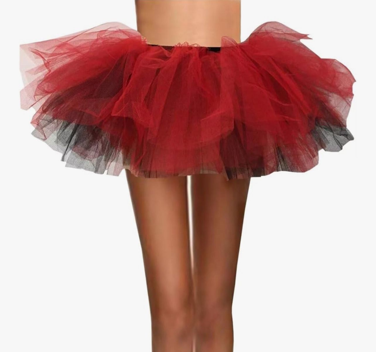 Women's Mini Puffy Bubble 6-Layered Ballet Halloween Tutu Costume Tulle Skirt