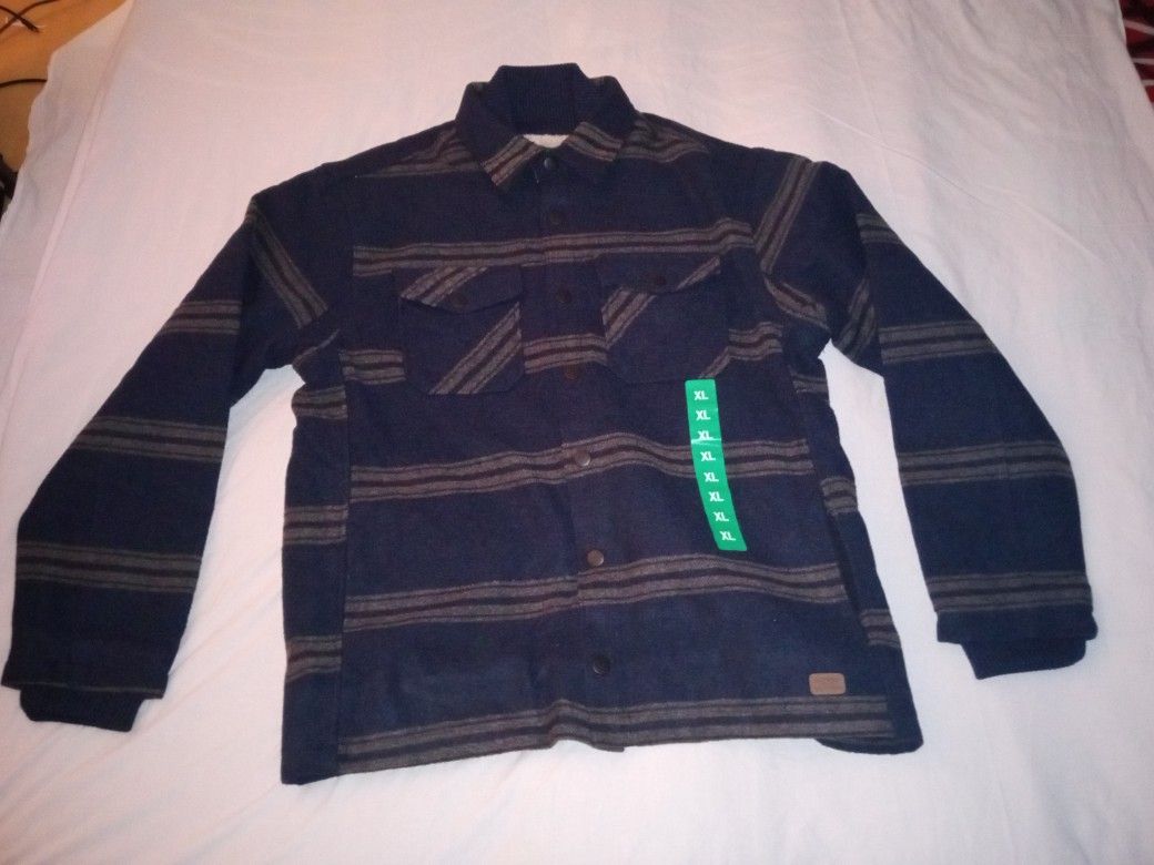 MENS SIZE XL JACHS NEW YORK BUTTON UP COAT SWEATER
