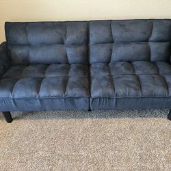 Navy Blue Futon Couch