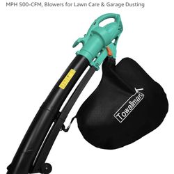 3-in-1 Electric Leaf Blower, 3200W Leaf Vacuum 12-APM 270-MPH 500-CFM, Blowers Like New USED ONCE