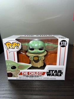 The Child w/ Cup Grogu Funko Pop Bobblehead #378 Star Wars Mandalorian Baby Yoda