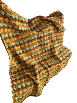 Vintage 1970’s Crochet Afghan / Throw Blanket