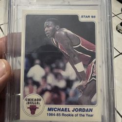 1985 Star Last 11 Roy's #1 Michael Jordan Rookie RC BGS 8