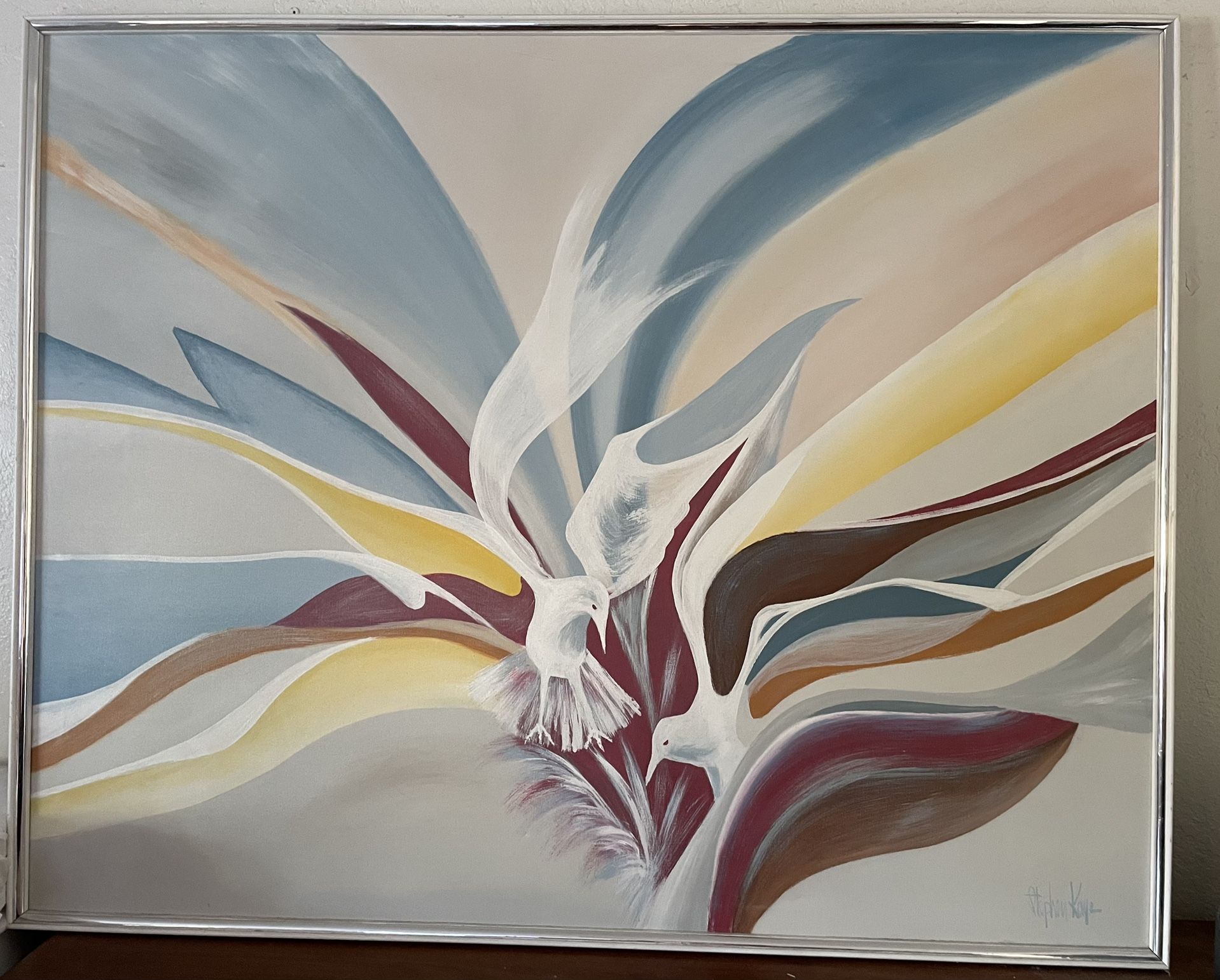 Stephen Kaye 2 Doves In Flight