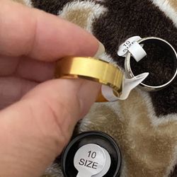 Men’s Fashion Stainless Steel Wedding Band Size 10